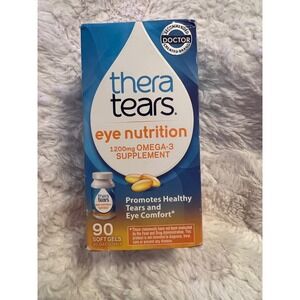 TheraTears Eye Nutrition 1200mg Omega-3 Supplement 90 Soft Gels Exp 08/27